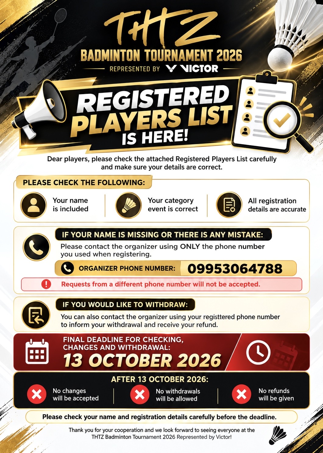 REGISTERED PLAYERS LIST IS HERE! 🎉 photo 2