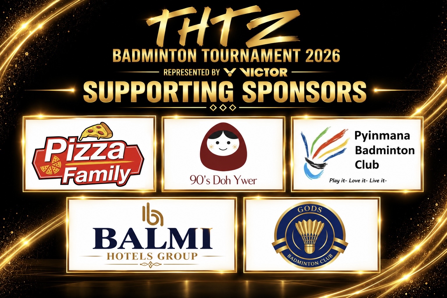 🏸💛 A HEARTFELT APPRECIATION TO OUR SUPPORTING SPONSOR 💛🏸