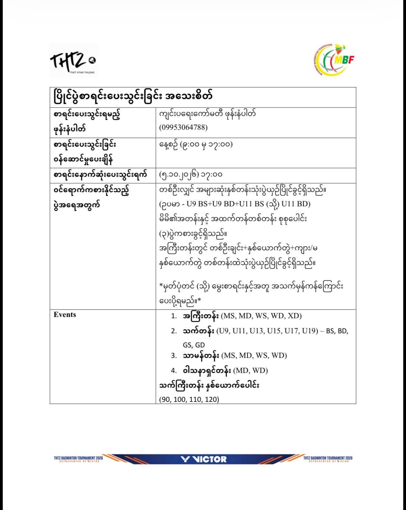 Myanmar Version Prospectus photo 4