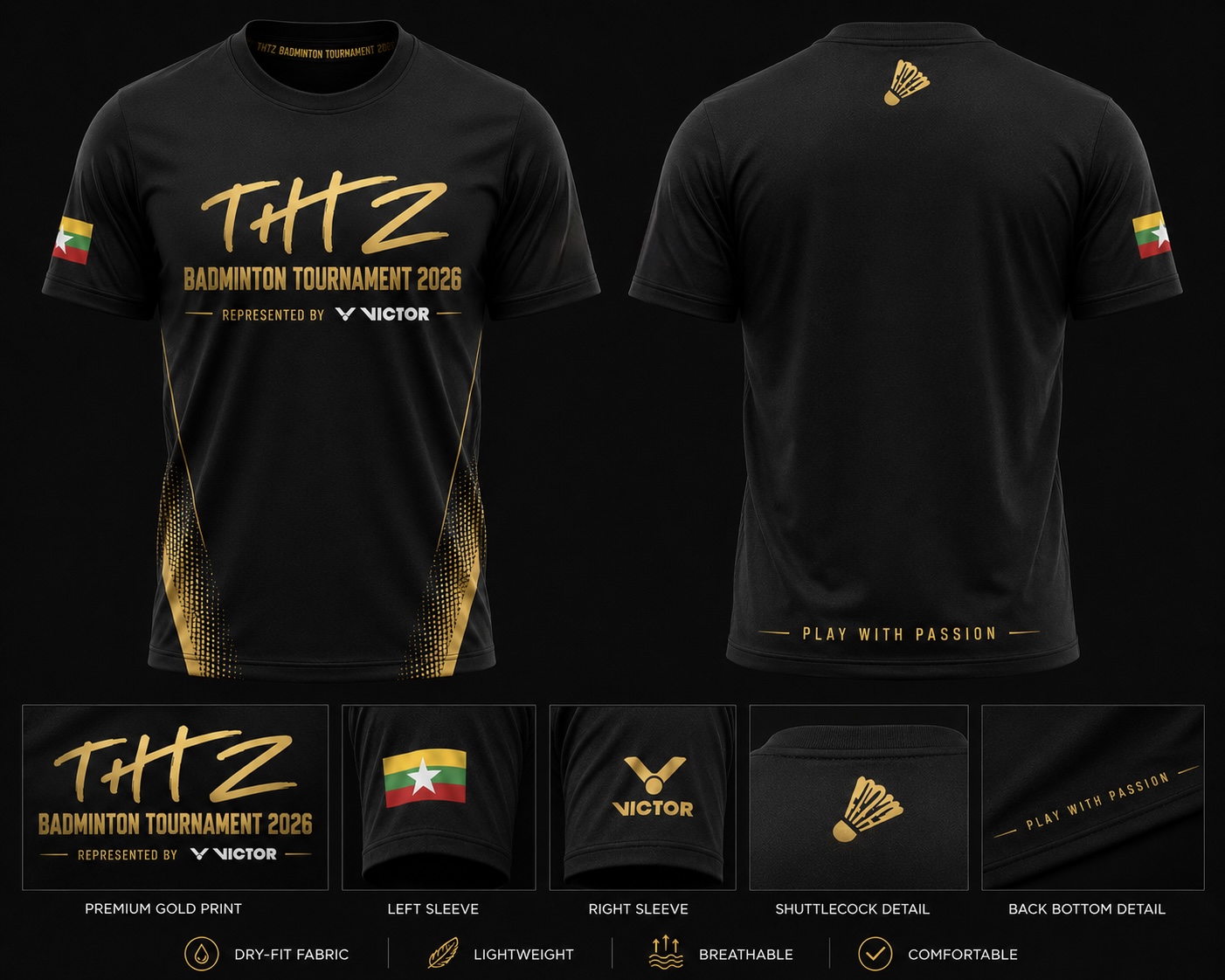 💛✨THTZ BADMINTON TOURNAMENT 2026 - OFFICIAL MERCH✨💛 photo 3