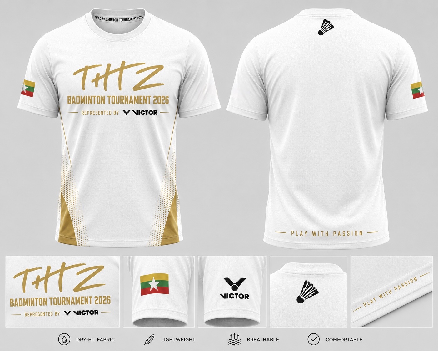 💛✨THTZ BADMINTON TOURNAMENT 2026 - OFFICIAL MERCH✨💛