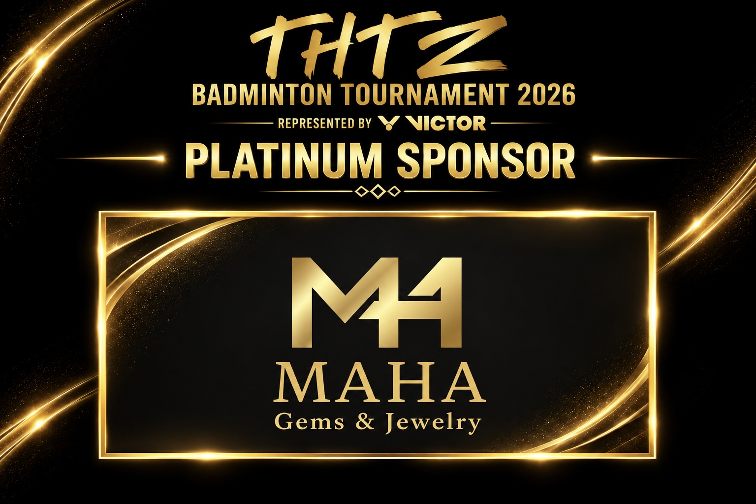 🏸💛 A HEARTFELT APPRECIATION TO OUR PLATINUM SPONSOR 💛🏸